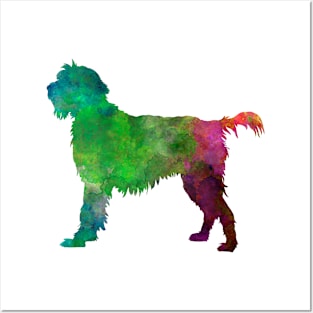 Wirehaired Pointing Griffon Korthals in watercolor Posters and Art